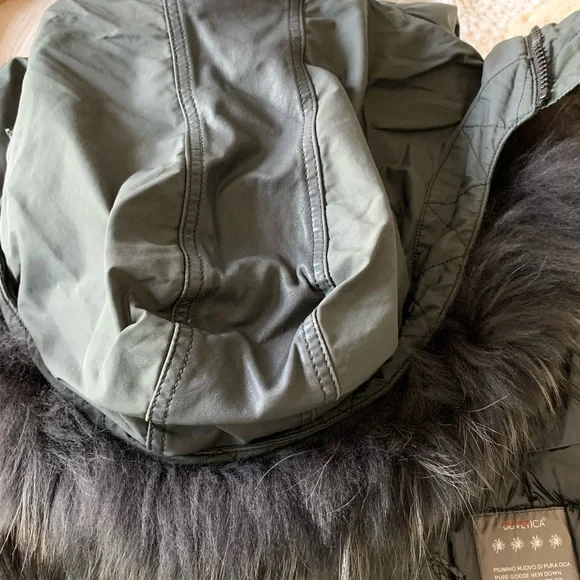 DUVETICA down park with fur hood